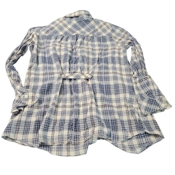 Liz Claiborne Womens Button Up Blouse Multicolor Size 1X Cotton Blend Stretch - Picture 2 of 12